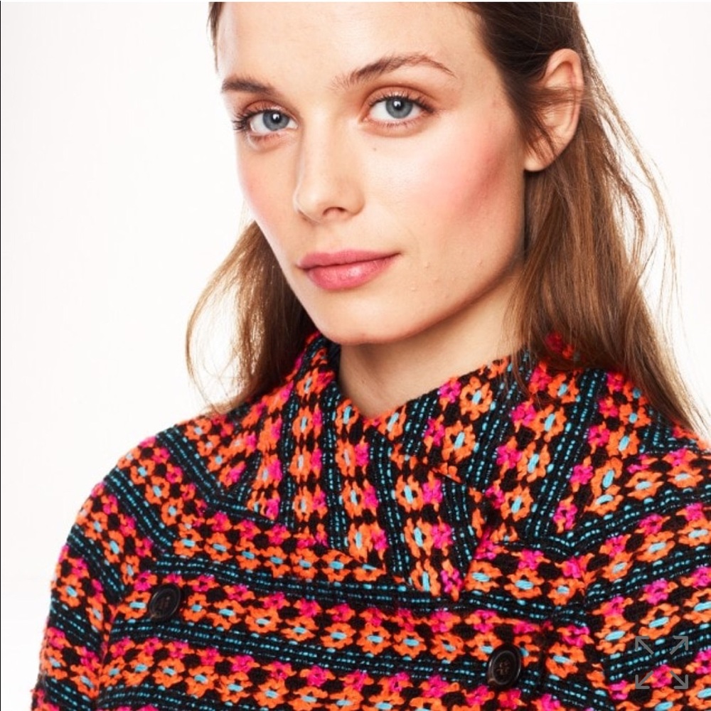 J Crew Collection Neon Tweed Jacket - Picture 3 of 5